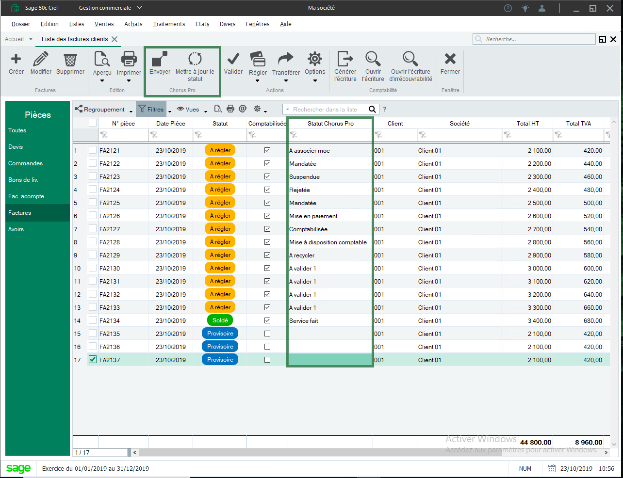 Chorus Pro et Sage 50cloud Ciel, le duo gagnant
